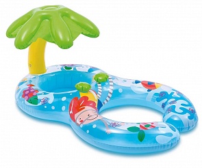 Надувной круг для плавания 117 х 75 см., 1-2 лет (Intex, с56590)